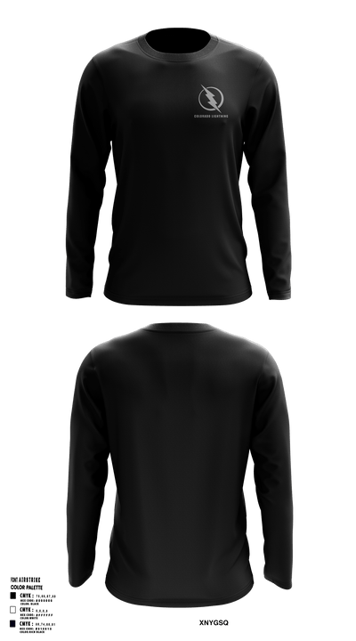 Colorado Lightning Basketball Club 24894382 Long Sleeve Performance Shirt 2