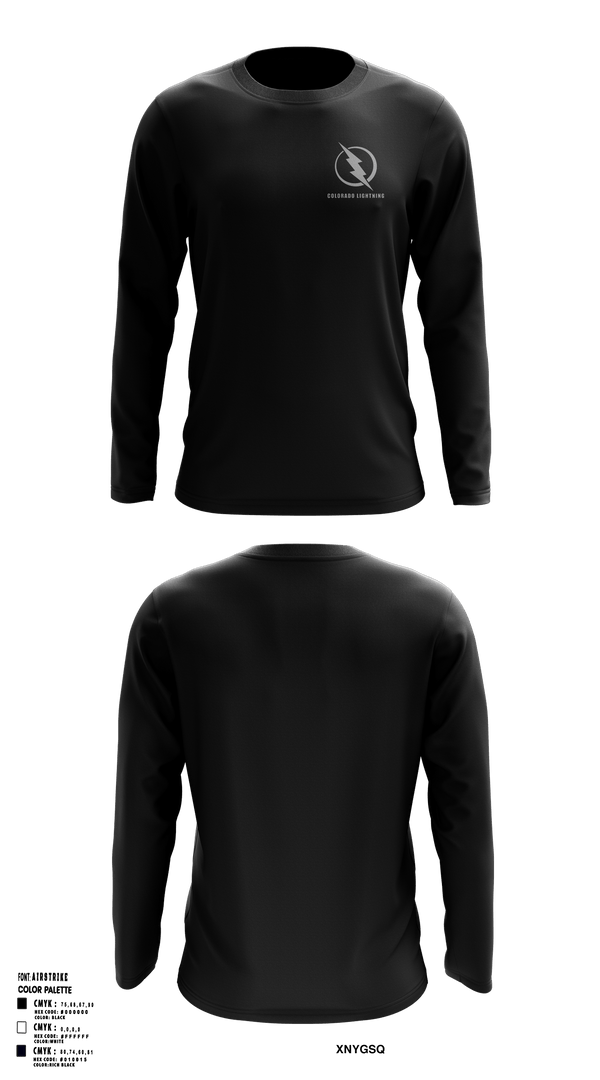 Long Sleeve Performance Shirt, Colorado Lightning Basketball Club, Men's Basketball, Teamtime, Team time, sublimation, custom sports apparel, team uniforms, spirit wear, spiritwear, sports uniforms, custom shirts, team store, custom team store, fundraiser sports, apparel fundraiser