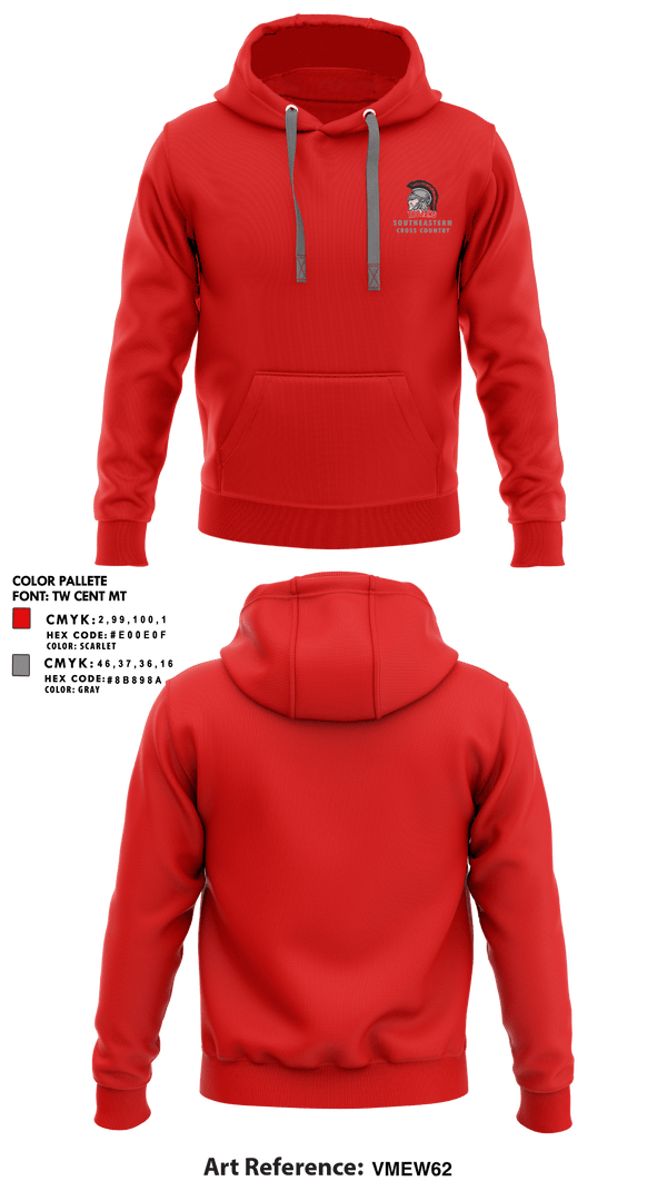 Hoodie, Southeastern Senior High School Cross Country, Cross Country, Teamtime, Team time, sublimation, custom sports apparel, team uniforms, spirit wear, spiritwear, sports uniforms, custom shirts, team store, custom team store, fundraiser sports, apparel fundraiser