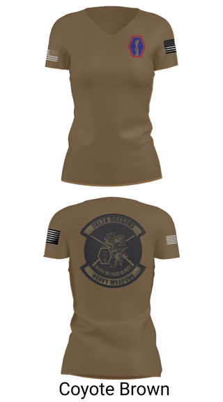 Womens Short Sleeve Vneck Shirt, 100th Battalion 442nd Infantry Delta dragons, Army, Teamtime, Team time, sublimation, custom sports apparel, team uniforms, spirit wear, spiritwear, sports uniforms, custom shirts, team store, custom team store, fundraiser sports, apparel fundraiser