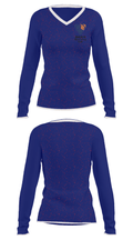 Momentum Volleyball Club 81929497 Women's Long Sleeve V-neck Shirt - 32