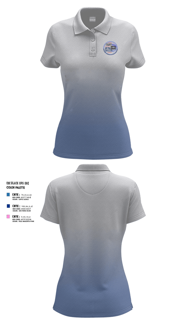 Womens Short Sleeve Performance Polo, POLARS, Air Force, Teamtime, Team time, sublimation, custom sports apparel, team uniforms, spirit wear, spiritwear, sports uniforms, custom shirts, team store, custom team store, fundraiser sports, apparel fundraiser