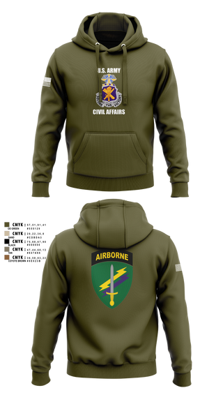 Hoodie, Civil Affairs Schoolhouse, , Teamtime, Team time, sublimation, custom sports apparel, team uniforms, spirit wear, spiritwear, sports uniforms, custom shirts, team store, custom team store, fundraiser sports, apparel fundraiser