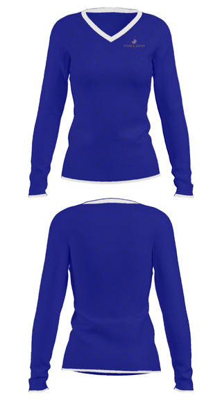 Women's Long Sleeve Vneck Shirt, Stable Door, , Teamtime, Team time, sublimation, custom sports apparel, team uniforms, spirit wear, spiritwear, sports uniforms, custom shirts, team store, custom team store, fundraiser sports, apparel fundraiser