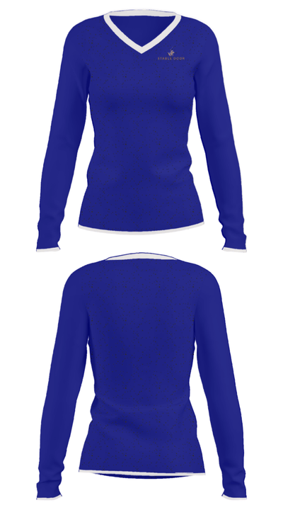 Stable Door 6298443 Women's Long Sleeve V-neck Shirt - 31