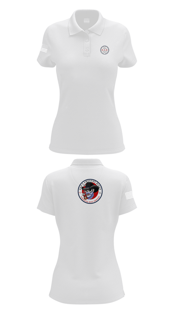 Womens Short Sleeve Performance Polo, Dad’s Awesome Blend, , Teamtime, Team time, sublimation, custom sports apparel, team uniforms, spirit wear, spiritwear, sports uniforms, custom shirts, team store, custom team store, fundraiser sports, apparel fundraiser