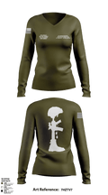 1st Armored Division - 3rd Brigade Combat Team - 2-5 Infantry Action Company 97759468 Women's Long Sleeve V-neck Shirt - 1