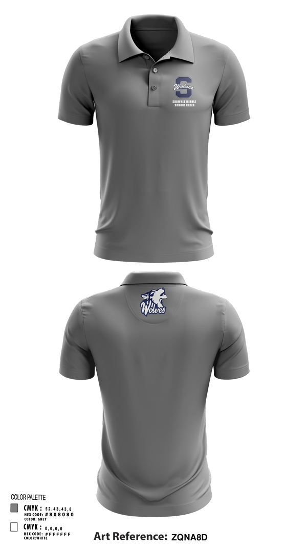 Short Sleeve Performance Polo, Shawnee Middle School Cheer, Cheer, Teamtime, Team time, sublimation, custom sports apparel, team uniforms, spirit wear, spiritwear, sports uniforms, custom shirts, team store, custom team store, fundraiser sports, apparel fundraiser