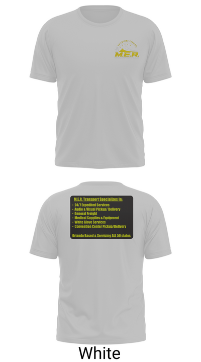 M.E.R. TRANSPORT LLC 858863 Old School Cotton Feel Shirt - 10
