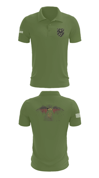 Short Sleeve Performance Polo, 3./HSchRgt1, Army, Teamtime, Team time, sublimation, custom sports apparel, team uniforms, spirit wear, spiritwear, sports uniforms, custom shirts, team store, custom team store, fundraiser sports, apparel fundraiser