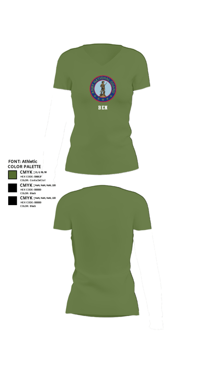 Ben 95091328 Women's Short Sleeve V-neck Shirt - 42