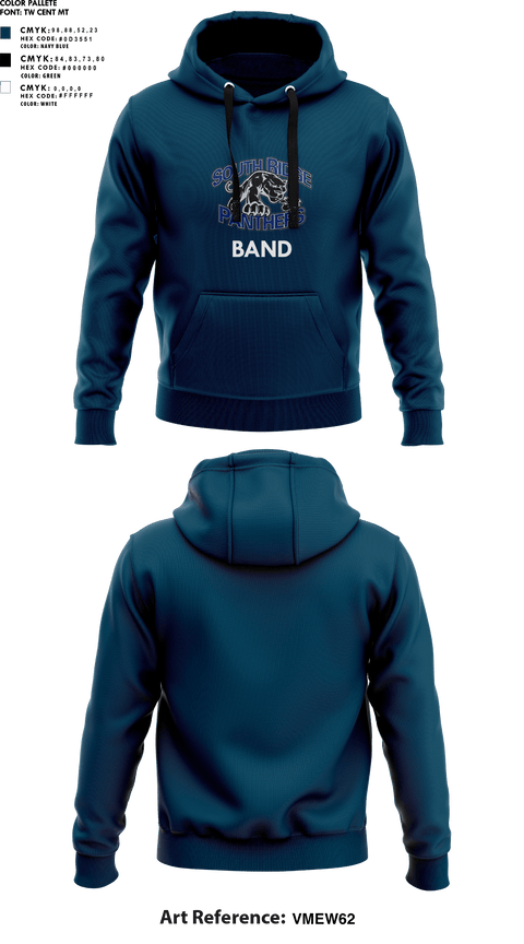 Hoodie, South Ridge High School Band, Spirit Store, Teamtime, Team time, sublimation, custom sports apparel, team uniforms, spirit wear, spiritwear, sports uniforms, custom shirts, team store, custom team store, fundraiser sports, apparel fundraiser