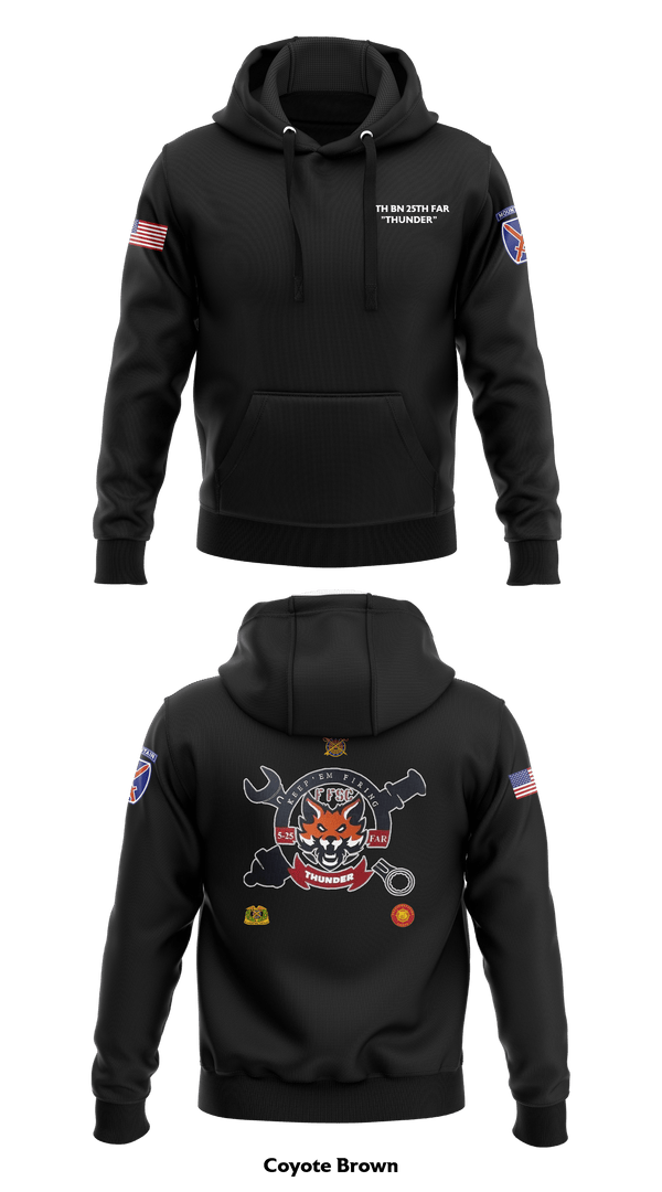 Hoodie, F-FSC 5TH BN 25TH FAR, Army, Teamtime, Team time, sublimation, custom sports apparel, team uniforms, spirit wear, spiritwear, sports uniforms, custom shirts, team store, custom team store, fundraiser sports, apparel fundraiser
