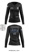 Charger Co. / 2-112th Infantry Battalion 37738588 Women's Long Sleeve V-neck Shirt - 43