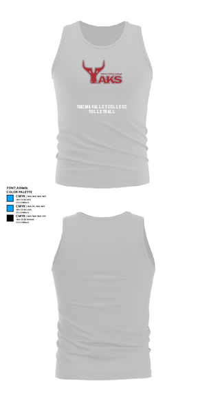 Tank Top, Yakima Valley College Volleyball, Women's Volleyball, Teamtime, Team time, sublimation, custom sports apparel, team uniforms, spirit wear, spiritwear, sports uniforms, custom shirts, team store, custom team store, fundraiser sports, apparel fundraiser