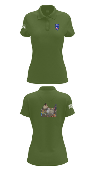 Womens Short Sleeve Performance Polo, 11th ABN DIV WO, , Teamtime, Team time, sublimation, custom sports apparel, team uniforms, spirit wear, spiritwear, sports uniforms, custom shirts, team store, custom team store, fundraiser sports, apparel fundraiser