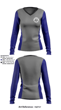 The Carmel School Volleyball 58746159 Women's Long Sleeve V-neck Shirt - 2