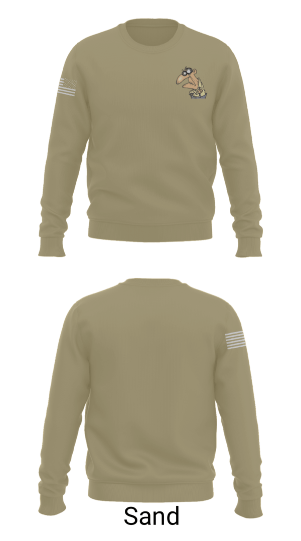 Crew Neck Sweatshirt, GrumpyOLVets, Army, Teamtime, Team time, sublimation, custom sports apparel, team uniforms, spirit wear, spiritwear, sports uniforms, custom shirts, team store, custom team store, fundraiser sports, apparel fundraiser