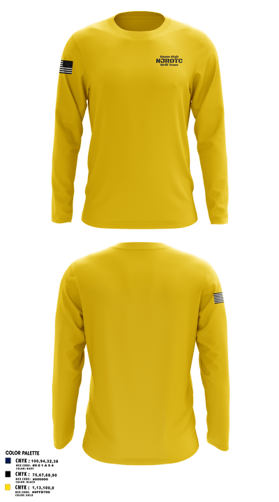 Guam High NJROTC Drill Team 32720862 Long Sleeve Performance Shirt 107