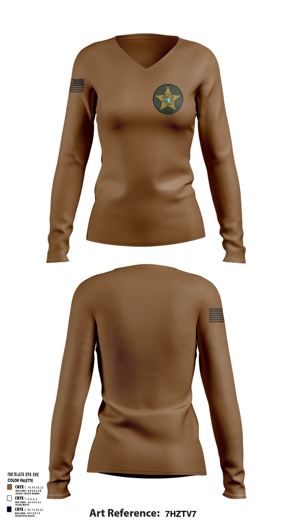 Womens Long Sleeve Vneck Shirt, LOGISTICS, Police, Teamtime, Team time, sublimation, custom sports apparel, team uniforms, spirit wear, spiritwear, sports uniforms, custom shirts, team store, custom team store, fundraiser sports, apparel fundraiser