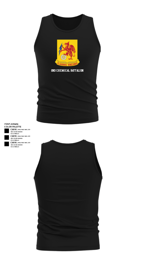 Tank Top, 2nd Chemical Battalion, Army, Teamtime, Team time, sublimation, custom sports apparel, team uniforms, spirit wear, spiritwear, sports uniforms, custom shirts, team store, custom team store, fundraiser sports, apparel fundraiser