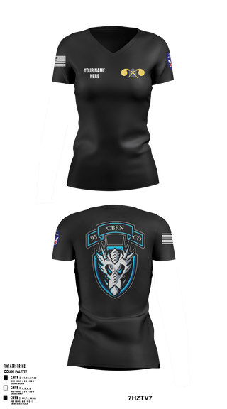 Womens Short Sleeve Vneck Shirt, 112th CRD, Army, Teamtime, Team time, sublimation, custom sports apparel, team uniforms, spirit wear, spiritwear, sports uniforms, custom shirts, team store, custom team store, fundraiser sports, apparel fundraiser