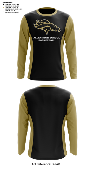 Long Sleeve Shooting Shirt, Allen High School Basketball, Women's Basketball, Teamtime, Team time, sublimation, custom sports apparel, team uniforms, spirit wear, spiritwear, sports uniforms, custom shirts, team store, custom team store, fundraiser sports, apparel fundraiser