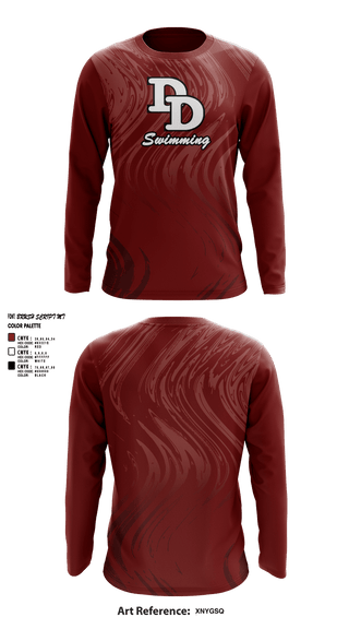 Long Sleeve Performance Shirt, David Douglas High School Swimming, Swimming, Teamtime, Team time, sublimation, custom sports apparel, team uniforms, spirit wear, spiritwear, sports uniforms, custom shirts, team store, custom team store, fundraiser sports, apparel fundraiser