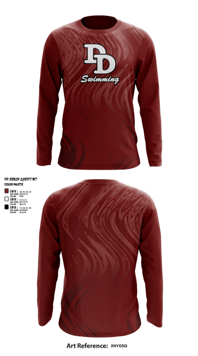 David Douglas High School Swimming 22345168 Long Sleeve Performance Shirt - 2
