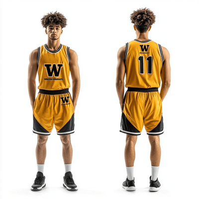 Winona Wildcats 72452864 Basketball Uniform - 51