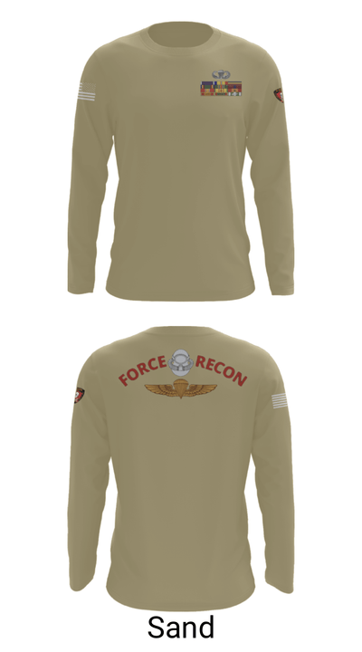 B Co. 3rd Recon Bn 24537683 Long Sleeve Performance Shirt - 86