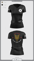 RAS 1-27 97102996 Women's Short Sleeve V-neck Shirt - 2
