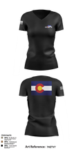 USS Colorado 62419768 Women's Short Sleeve V-neck Shirt - 3