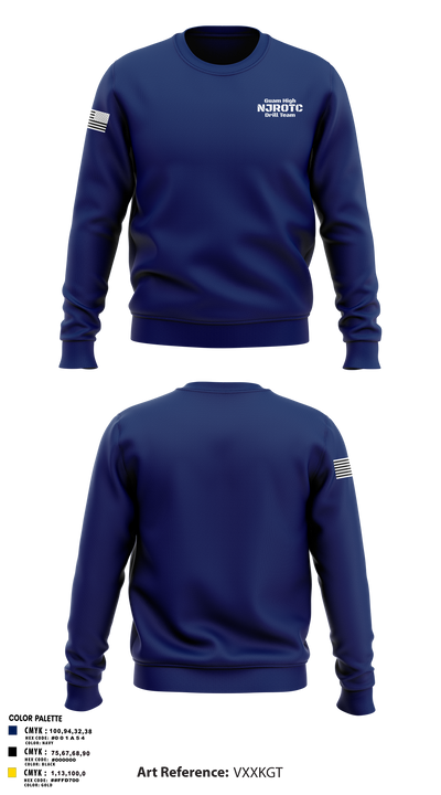 Guam High NJROTC Drill Team 32720862 Crew Neck Sweatshirt - 105