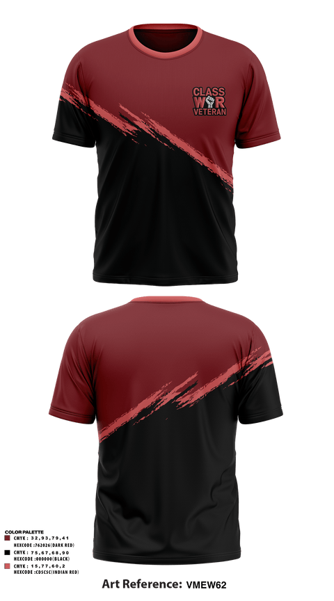 Old School Cotton Feel Shirt, Class War Veterans, E-Sports, Teamtime, Team time, sublimation, custom sports apparel, team uniforms, spirit wear, spiritwear, sports uniforms, custom shirts, team store, custom team store, fundraiser sports, apparel fundraiser