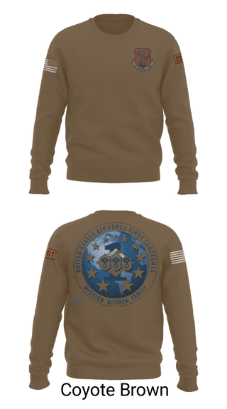 Crew Neck Sweatshirt, 186 Air Refueling Wing, Air Force, Teamtime, Team time, sublimation, custom sports apparel, team uniforms, spirit wear, spiritwear, sports uniforms, custom shirts, team store, custom team store, fundraiser sports, apparel fundraiser