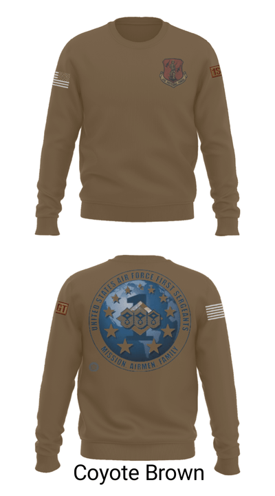 186 Air Refueling Wing 26529020 Crew Neck Sweatshirt - 5