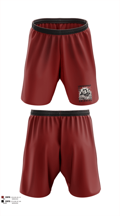 Logansport High School Swimming 31315154 Athletic Shorts With Pockets - 2