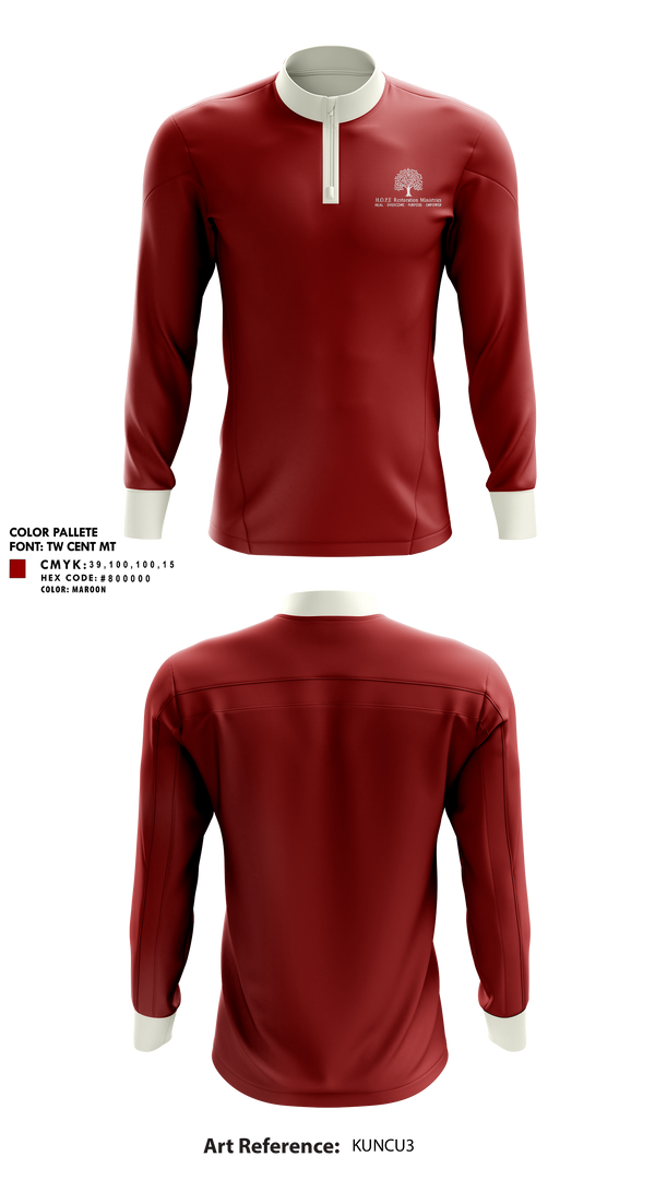 Quarter Zip Jacket, Hope Restoration Ministries, , Teamtime, Team time, sublimation, custom sports apparel, team uniforms, spirit wear, spiritwear, sports uniforms, custom shirts, team store, custom team store, fundraiser sports, apparel fundraiser