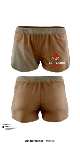 Womens Shorts, Lb electric, , Teamtime, Team time, sublimation, custom sports apparel, team uniforms, spirit wear, spiritwear, sports uniforms, custom shirts, team store, custom team store, fundraiser sports, apparel fundraiser
