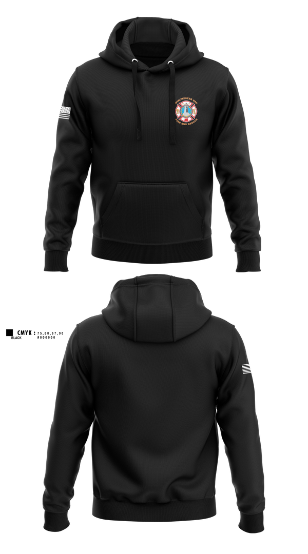 Hoodie, Winchester Bay Fire and Rescue, Fire Department, Teamtime, Team time, sublimation, custom sports apparel, team uniforms, spirit wear, spiritwear, sports uniforms, custom shirts, team store, custom team store, fundraiser sports, apparel fundraiser