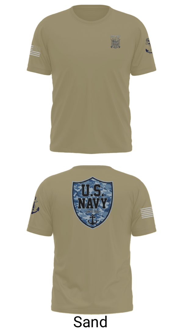 Old School Cotton Feel Shirt, CVN 77 George HW Bus, Navy, Teamtime, Team time, sublimation, custom sports apparel, team uniforms, spirit wear, spiritwear, sports uniforms, custom shirts, team store, custom team store, fundraiser sports, apparel fundraiser