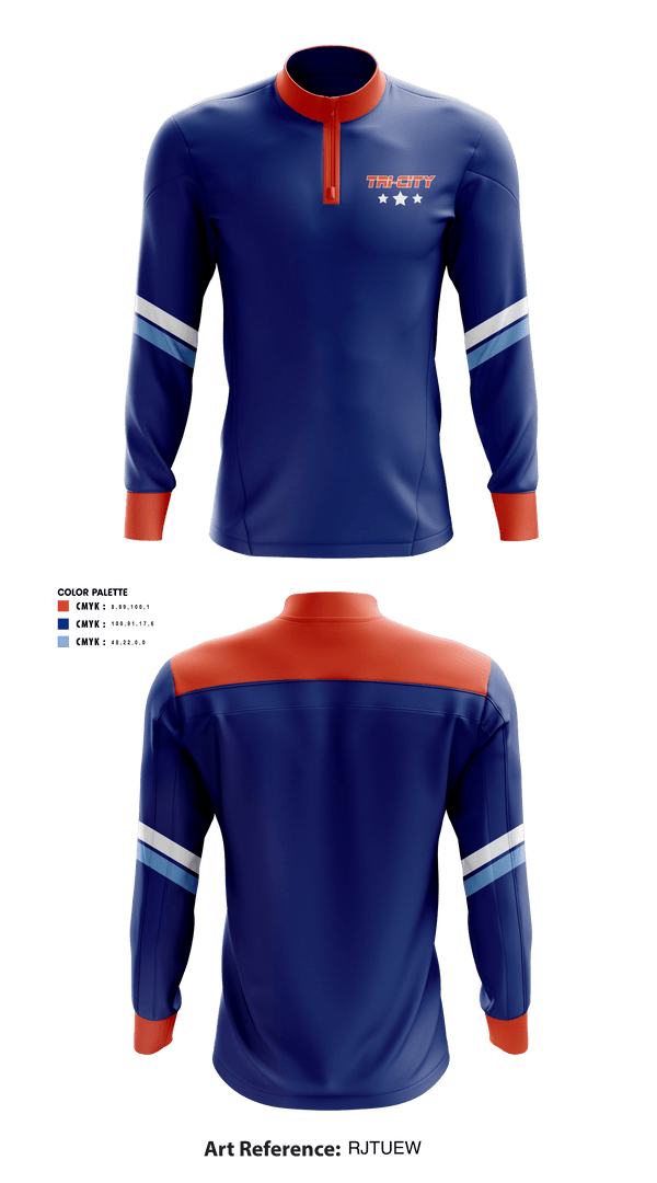 Quarter Zip Jacket, Tri-City Eagles, Ice Hockey, Teamtime, Team time, sublimation, custom sports apparel, team uniforms, spirit wear, spiritwear, sports uniforms, custom shirts, team store, custom team store, fundraiser sports, apparel fundraiser