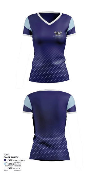 Womens Short Sleeve Vneck Shirt, Oakmont High School Aquatics, Water Polo, Teamtime, Team time, sublimation, custom sports apparel, team uniforms, spirit wear, spiritwear, sports uniforms, custom shirts, team store, custom team store, fundraiser sports, apparel fundraiser