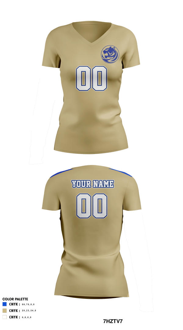 Womens Short Sleeve Vneck Shirt, Bradwell Institute Volleyball, Women's Volleyball, Teamtime, Team time, sublimation, custom sports apparel, team uniforms, spirit wear, spiritwear, sports uniforms, custom shirts, team store, custom team store, fundraiser sports, apparel fundraiser