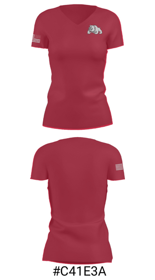 Women's Short Sleeve Vneck Shirt, Holmes Community College Softball, Softball, Teamtime, Team time, sublimation, custom sports apparel, team uniforms, spirit wear, spiritwear, sports uniforms, custom shirts, team store, custom team store, fundraiser sports, apparel fundraiser