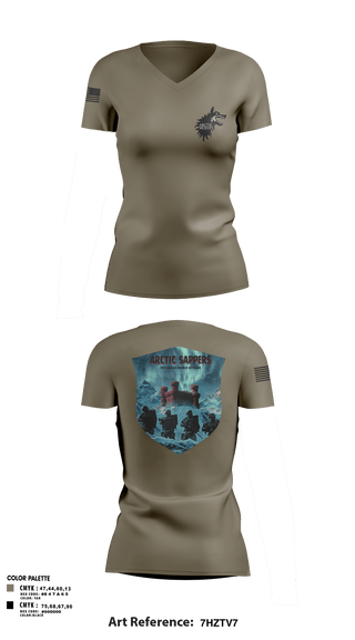 Womens Short Sleeve Vneck Shirt, A CO, 70 BEB, Army, Teamtime, Team time, sublimation, custom sports apparel, team uniforms, spirit wear, spiritwear, sports uniforms, custom shirts, team store, custom team store, fundraiser sports, apparel fundraiser