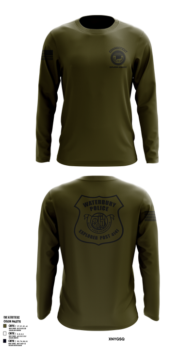 Waterbury Police Explorers 95756336 Long Sleeve Performance Shirt 31