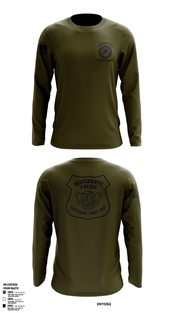 Long Sleeve Performance Shirt, Waterbury Police Explorers, , Teamtime, Team time, sublimation, custom sports apparel, team uniforms, spirit wear, spiritwear, sports uniforms, custom shirts, team store, custom team store, fundraiser sports, apparel fundraiser