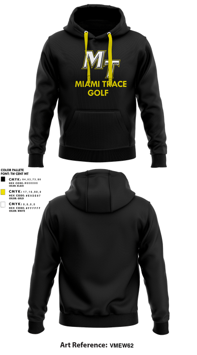 Miami Trace High School Golf 8616839 Hoodie - 1